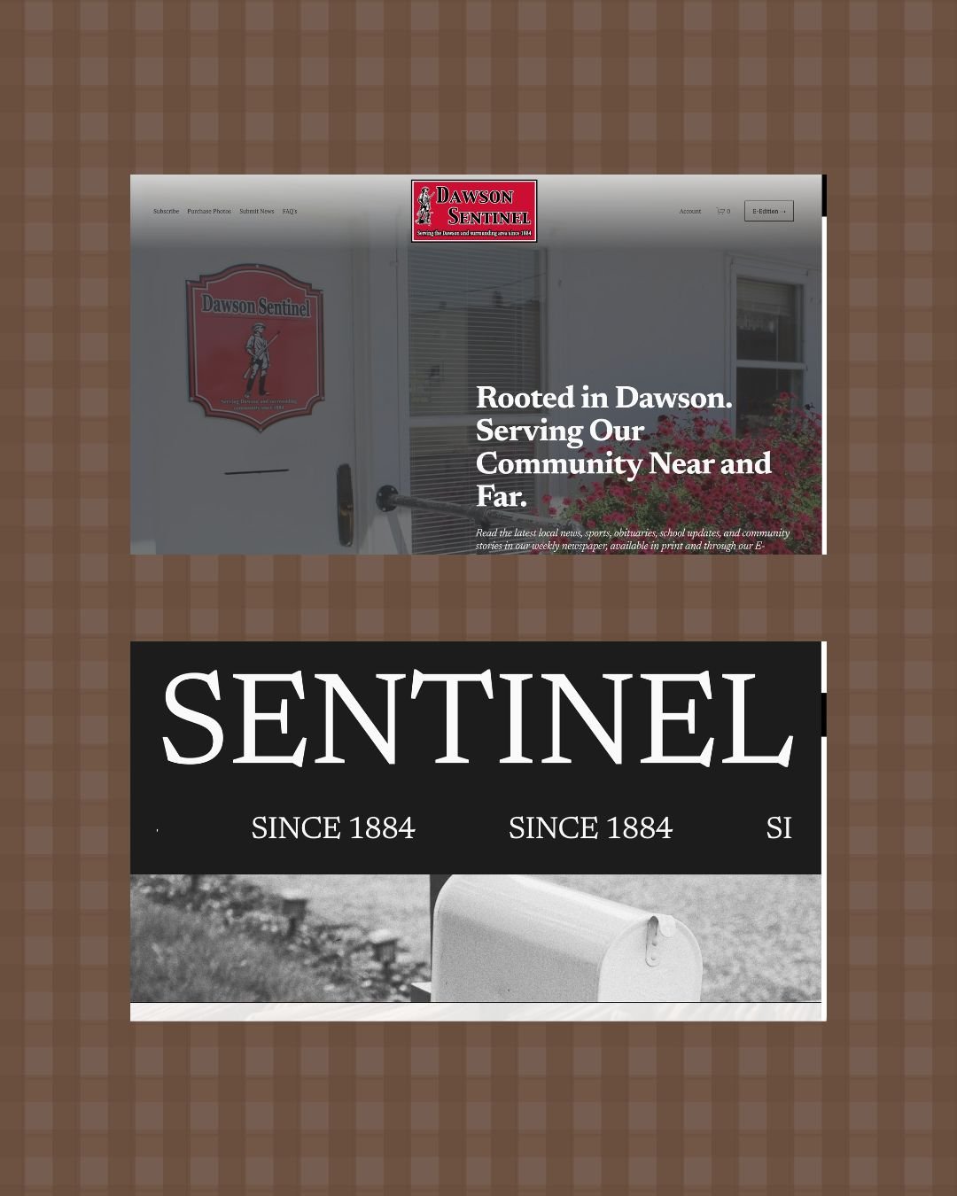 Honored to be asked to help the Dawson Sentinel with their new website, the goal was to keep it simple, navigable, and timeless, and I think we did just that. What do you think? 

dawsonsentinel.com, where you can find the latest local news, sports, 