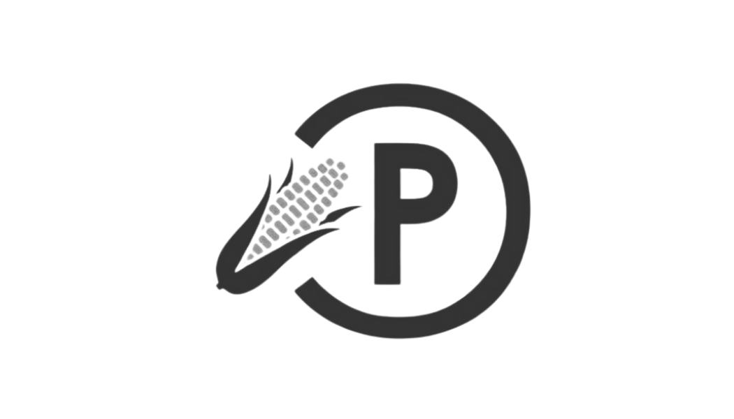 No parking sign with a crossed-out corn cob, indicating no parking for corn.