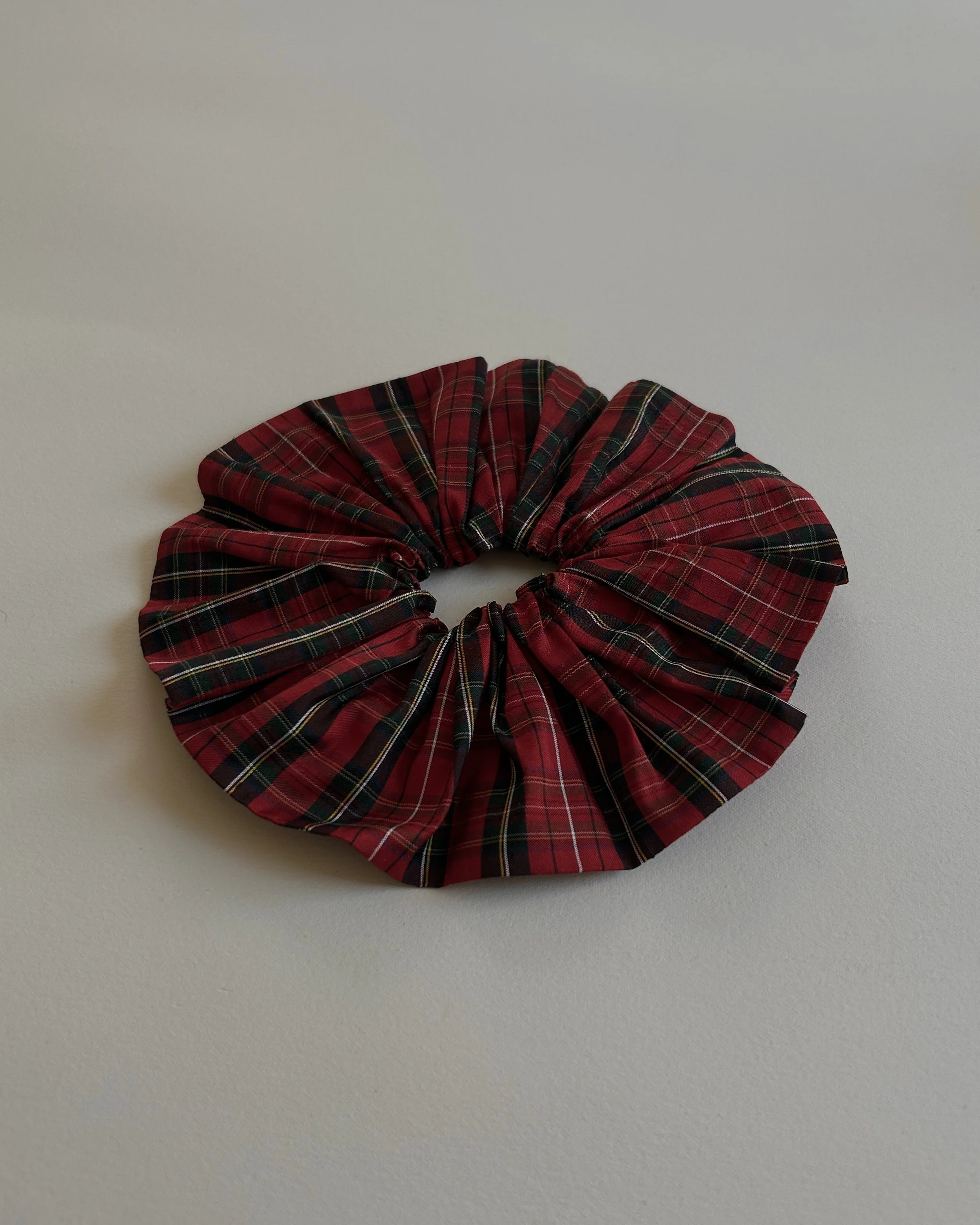 Plaid Taffeta Scrunchie