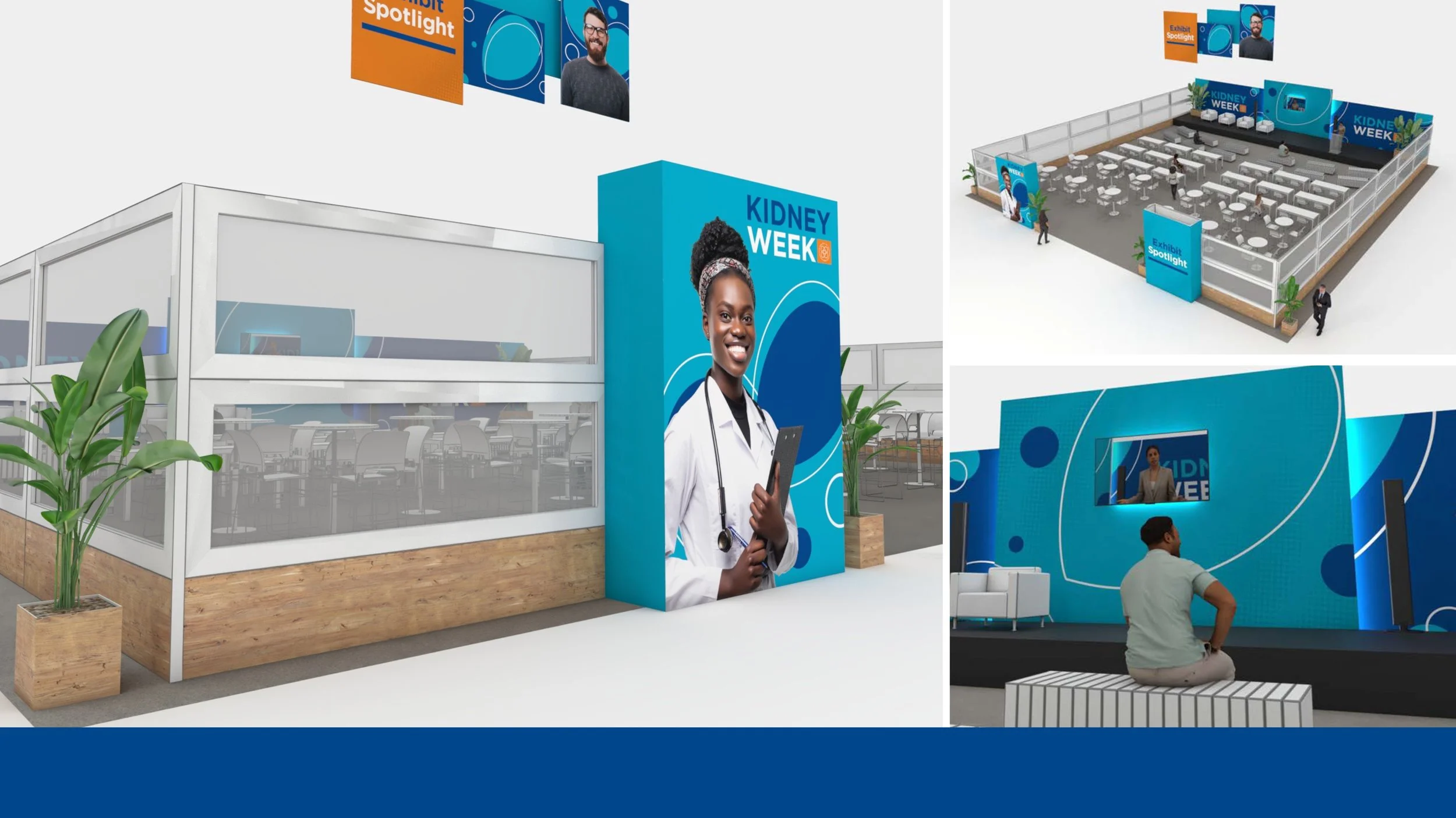 Exhibit Spotlight: engage audiences in the theater where an innovative clear plexiglass opens the space