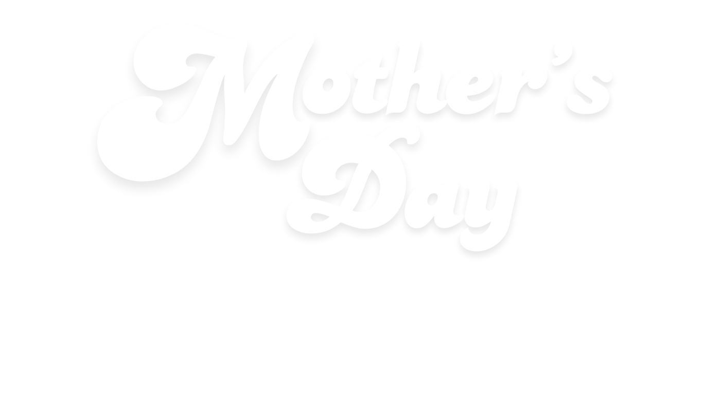 Mother's Day celebration poster with the text 'Mother's Day, a toast to mums, memories, and moments that matter, 15 March 2026' in white on a black background.