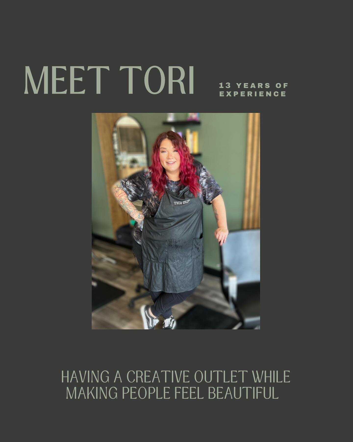 ✨MEET TORI✨ 

Tori has always been my go to gal over the years of being a hairstylist. And I can&rsquo;t even believe she is working with at Adair! She brings so much laughter and joy and is crazy talented. ❤️ 

How many years in the biz? 
&ldquo;13 