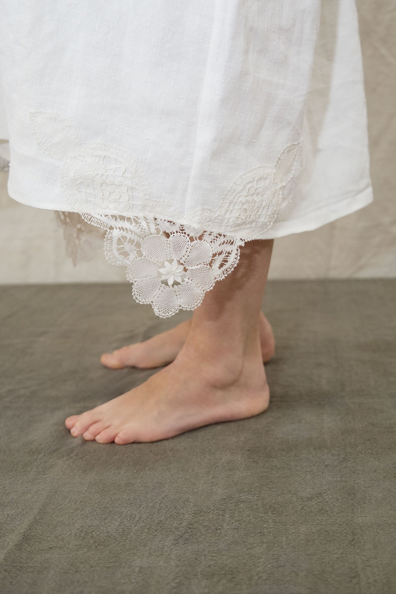 VESTIDO PAINTER BLOUSE “ALL WHITE”” DE LINO