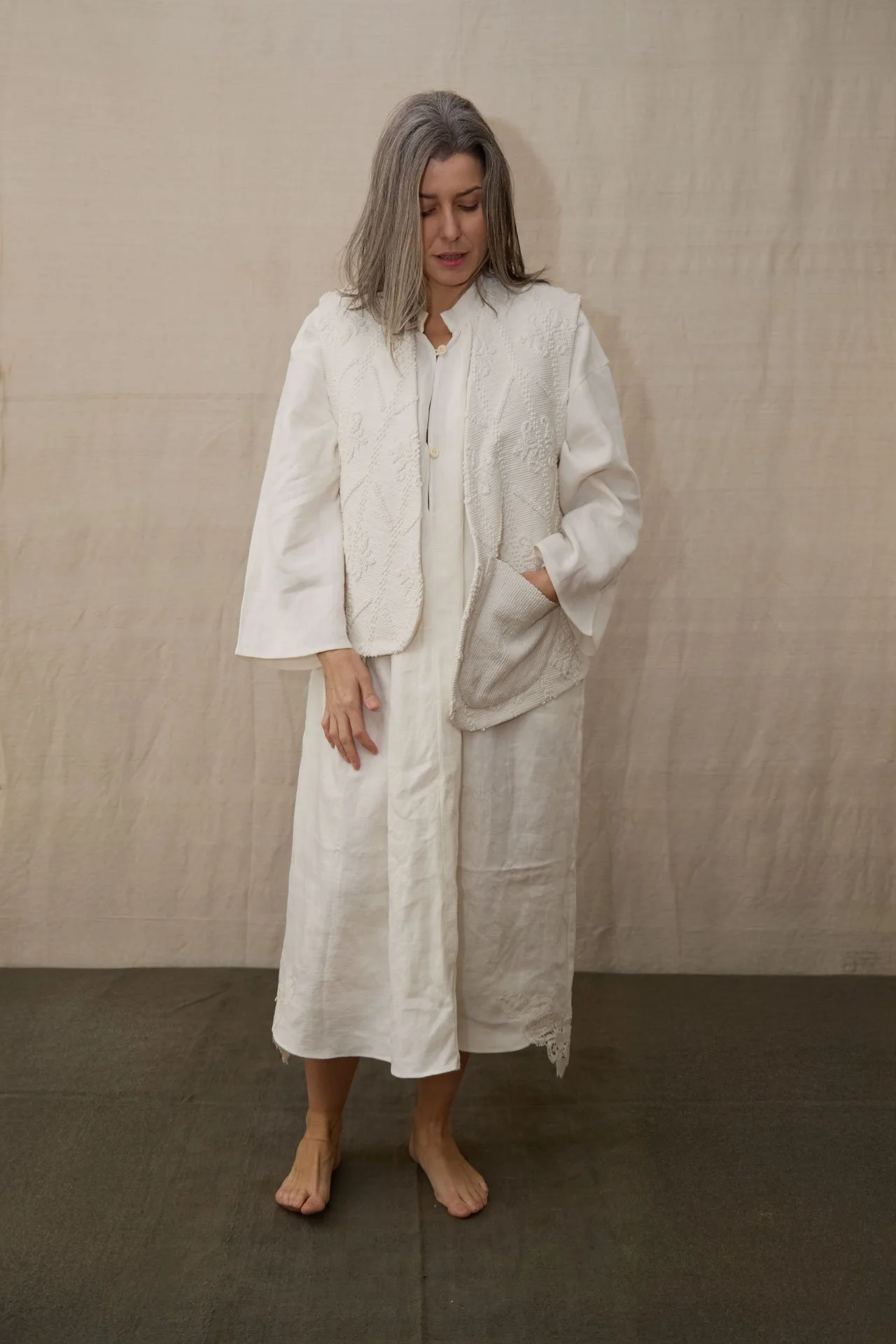 CHALECO “WEVET”  DE LINO