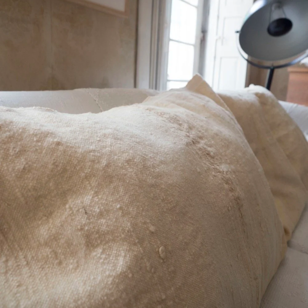 COJÍN A MEDIDA LANA NATURAL