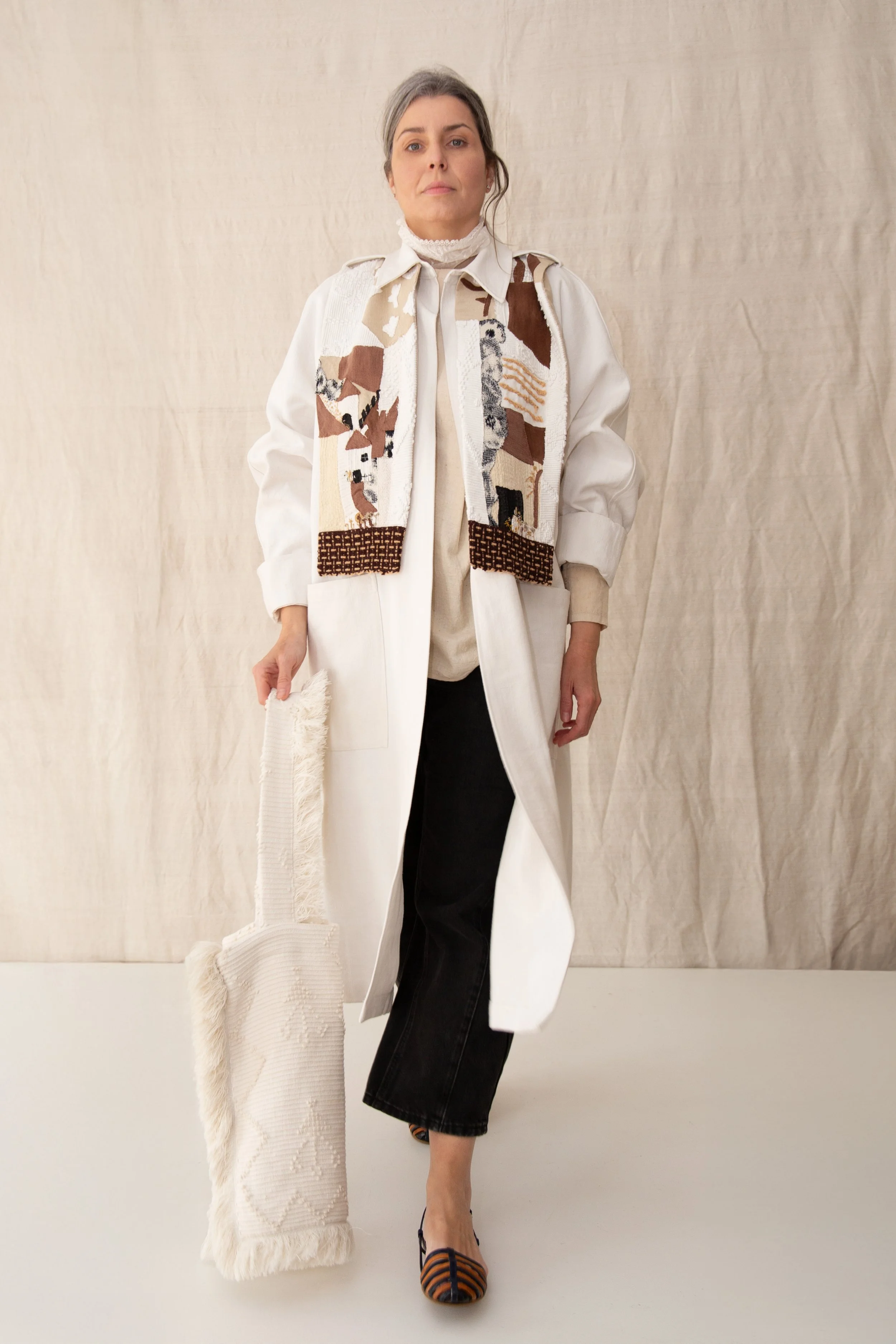 DUSTER COAT “WHITE TIE” CON CAPA EXTRAIBLE
