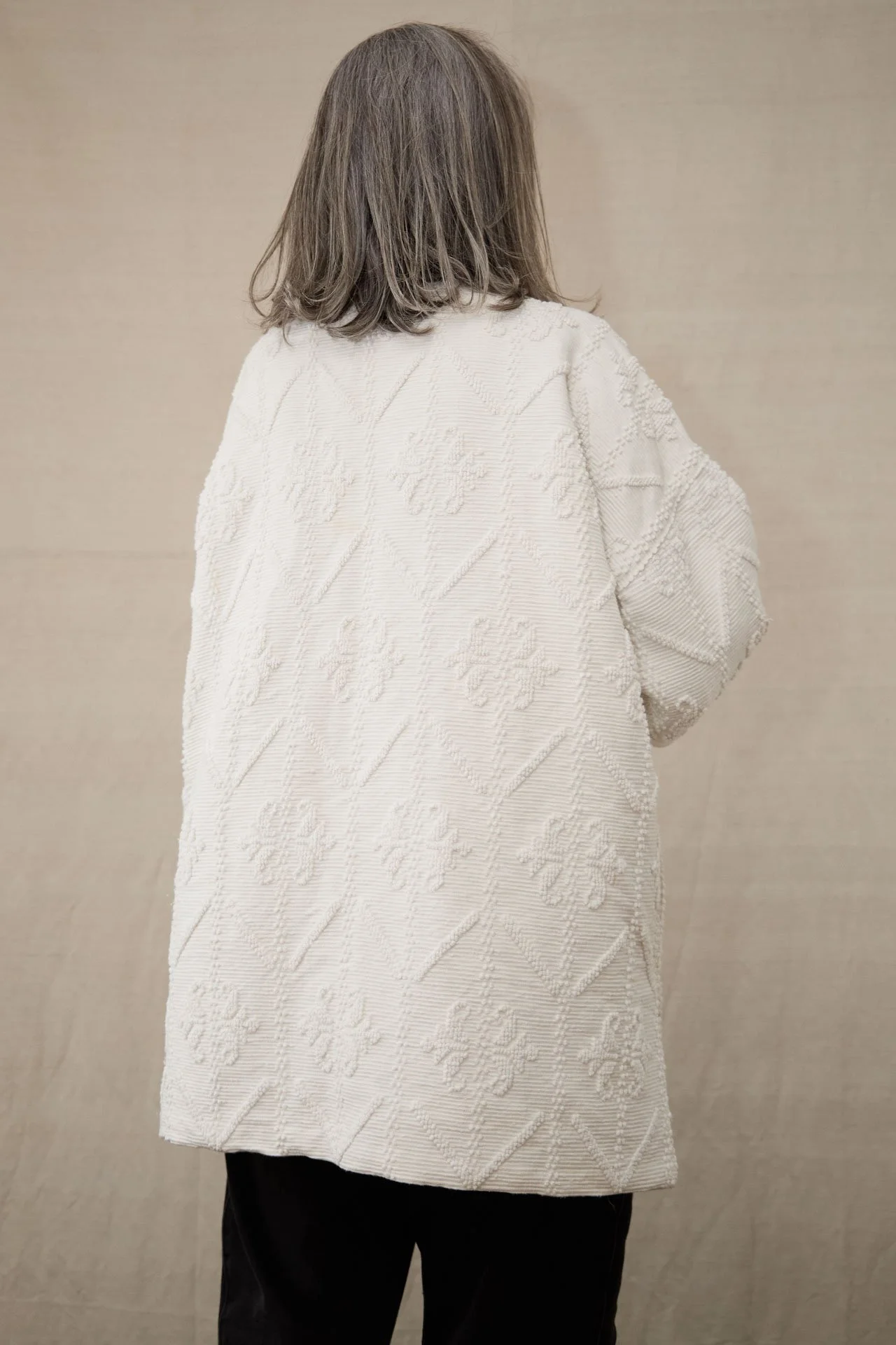 COCOON “WEVET” COAT MIDI DE LINO