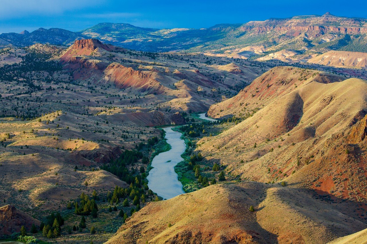 River with mountains