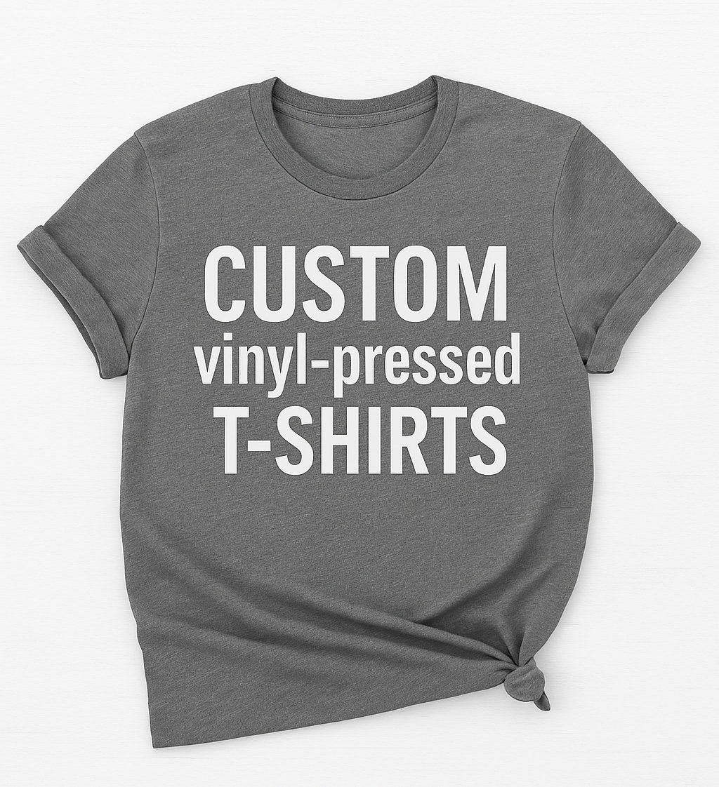 T-shirt with custom Vinyl Decals