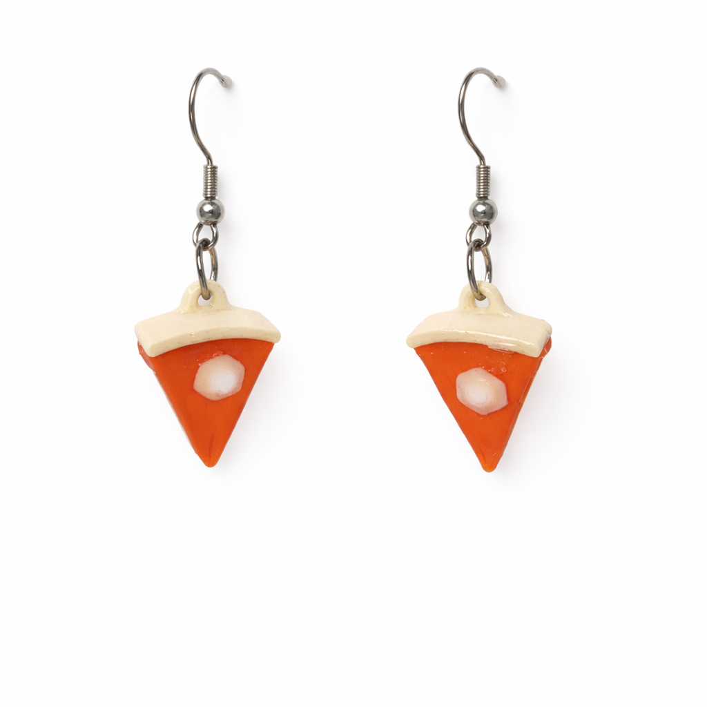 Pumpkin Pie Slice Earrings