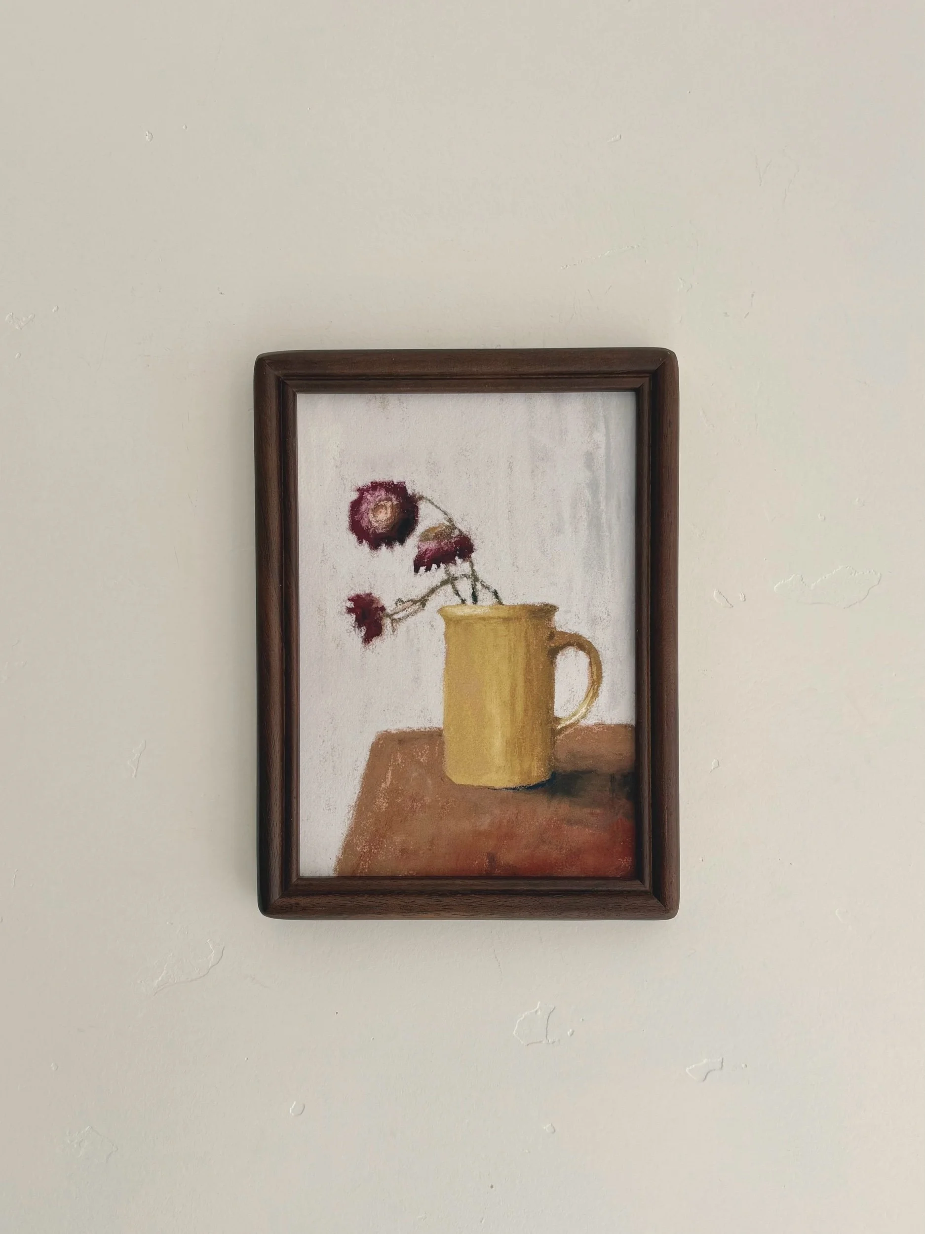 Strawflowers in a Mug - framed print