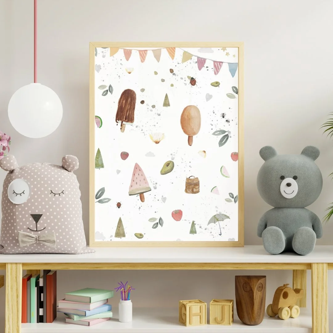 Poster ´Sommer´ für Kinderzimmer