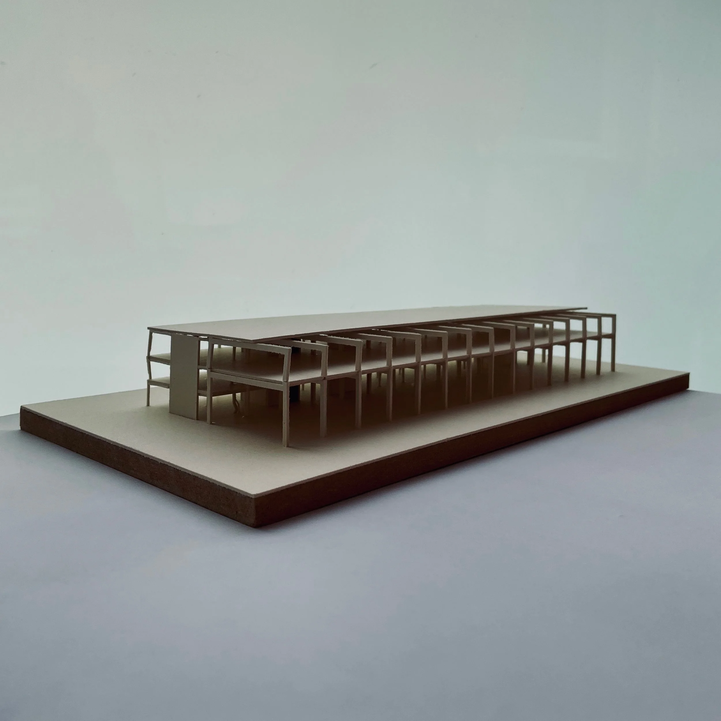 Tragwerksmodell Feuerwehrhalle