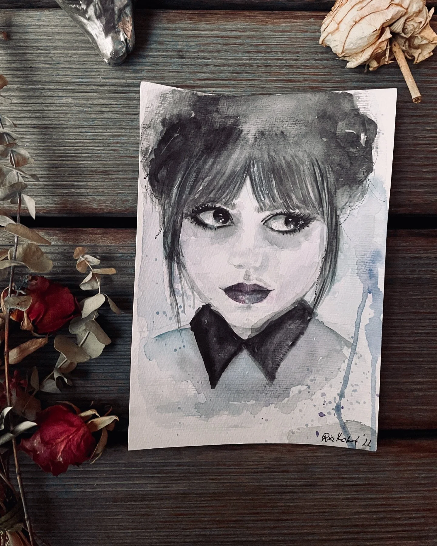 🐍🦂🦇 #nevermore #wednesdayaddamsart #kreativsein