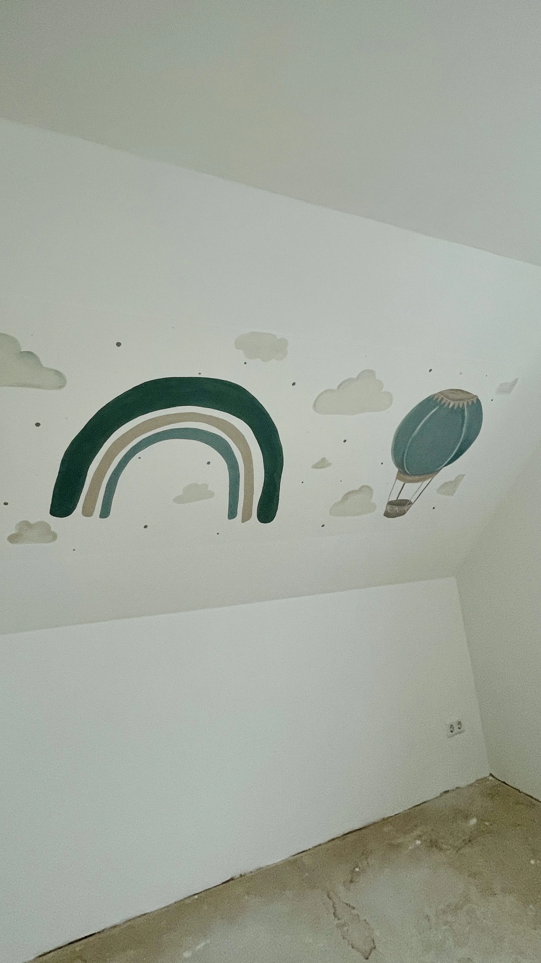 Wandbild im Kinderzimmer Smaragd