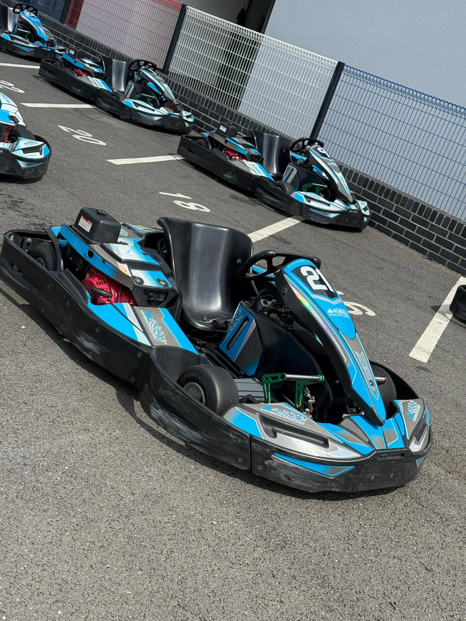 For sale. 15 x SR5 390cc karts. Contact the track directly on 07818467650