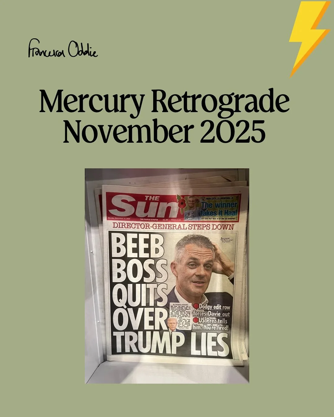 I had a feeling this Mercury retro was gonna deliver. I knowwwww no one likes Trump. But I don&rsquo;t like the way the BBC lie so often, insist on licence fee and that everyone trusts them BECAUSE they are the BBC. 

Theres something in the SAGITTAR