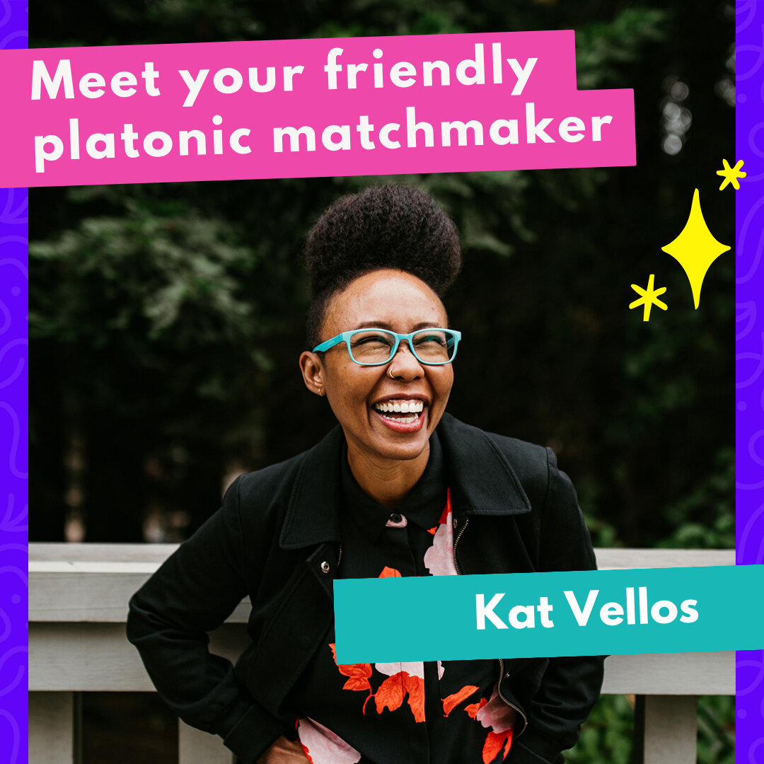 👋🏾 Heyyo! I&rsquo;m Kat Vellos, a speaker, facilitator, certified connection coach, and the author and illustrator of We Should Get Together: The Secret to Cultivating Better Friendships. ⁣
🎢 I help adults make and keep friends while riding the ro