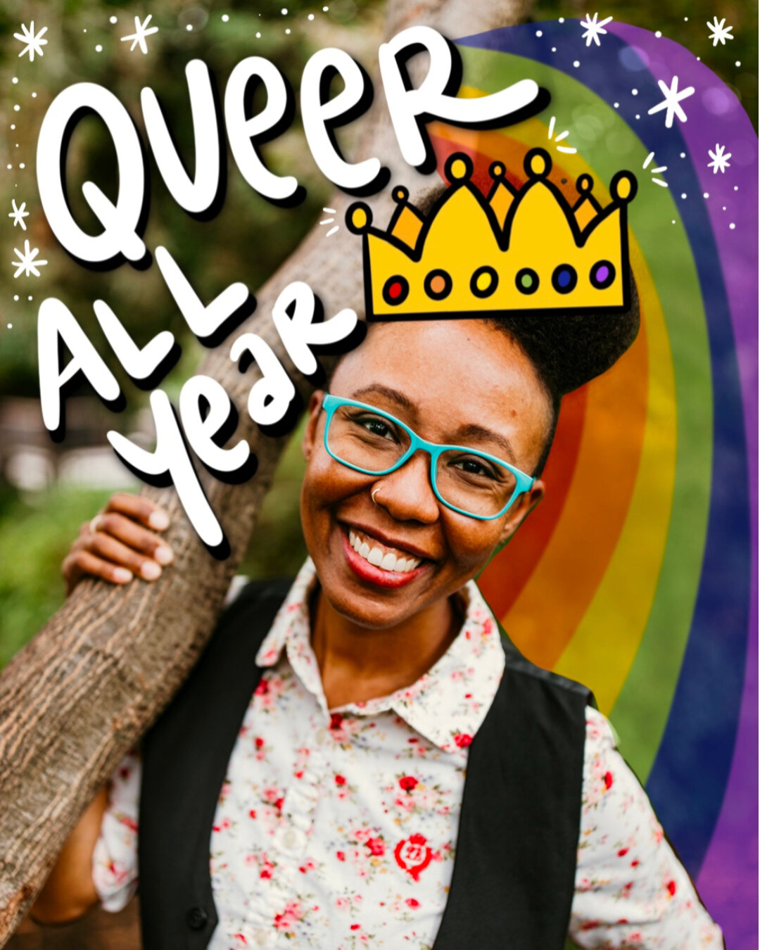 🌈 Happy #NationalComingOutDay to all my queer and trans homies, whether you're out or not. You're valid, important, treasured, and you still belong even if the only person you're out to is yourself. 💪🏾 Coming out was a journey for me, like it is f