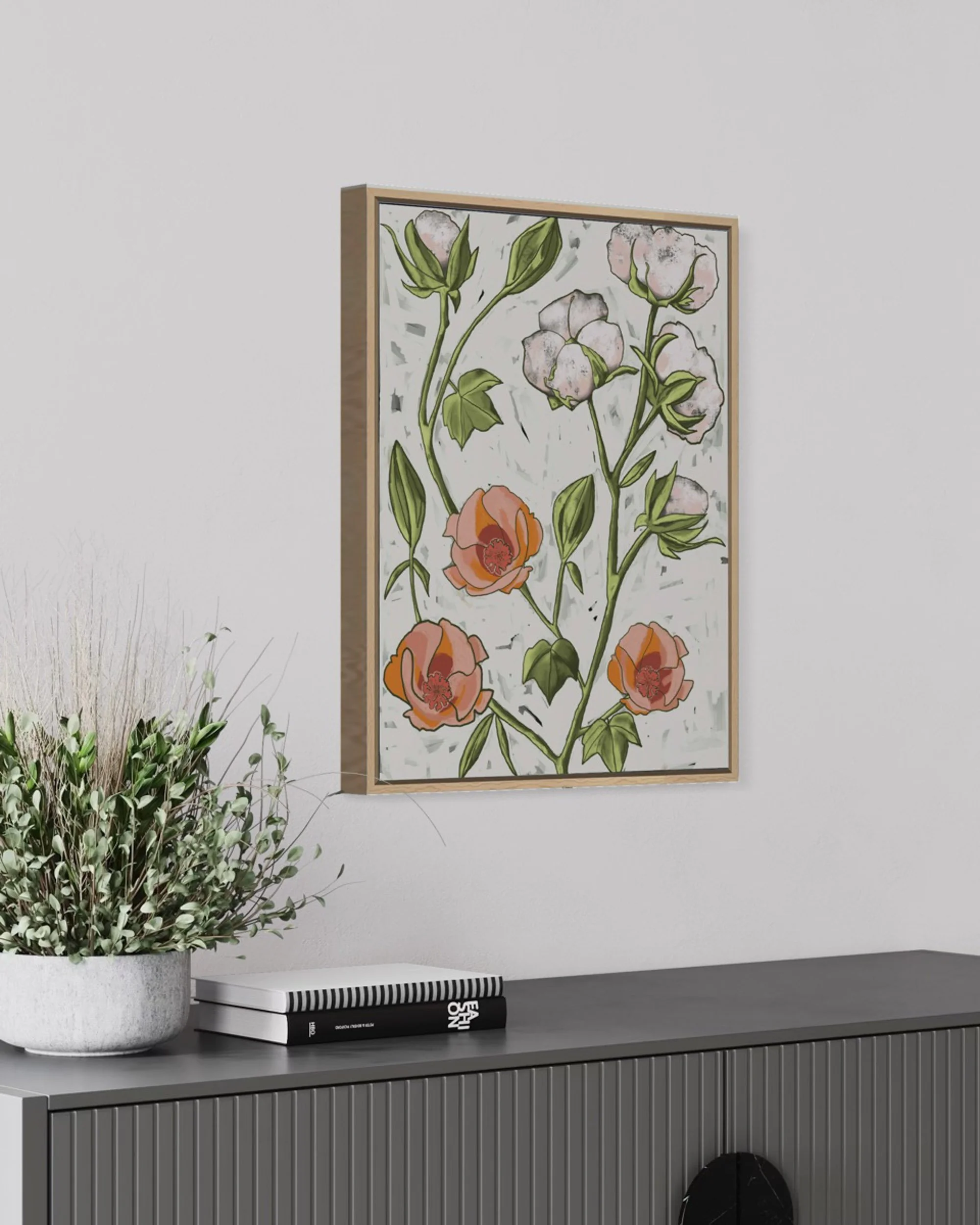 Art Make J Long Queen Cotton Blooming Under Pressure Room View Side.jpg