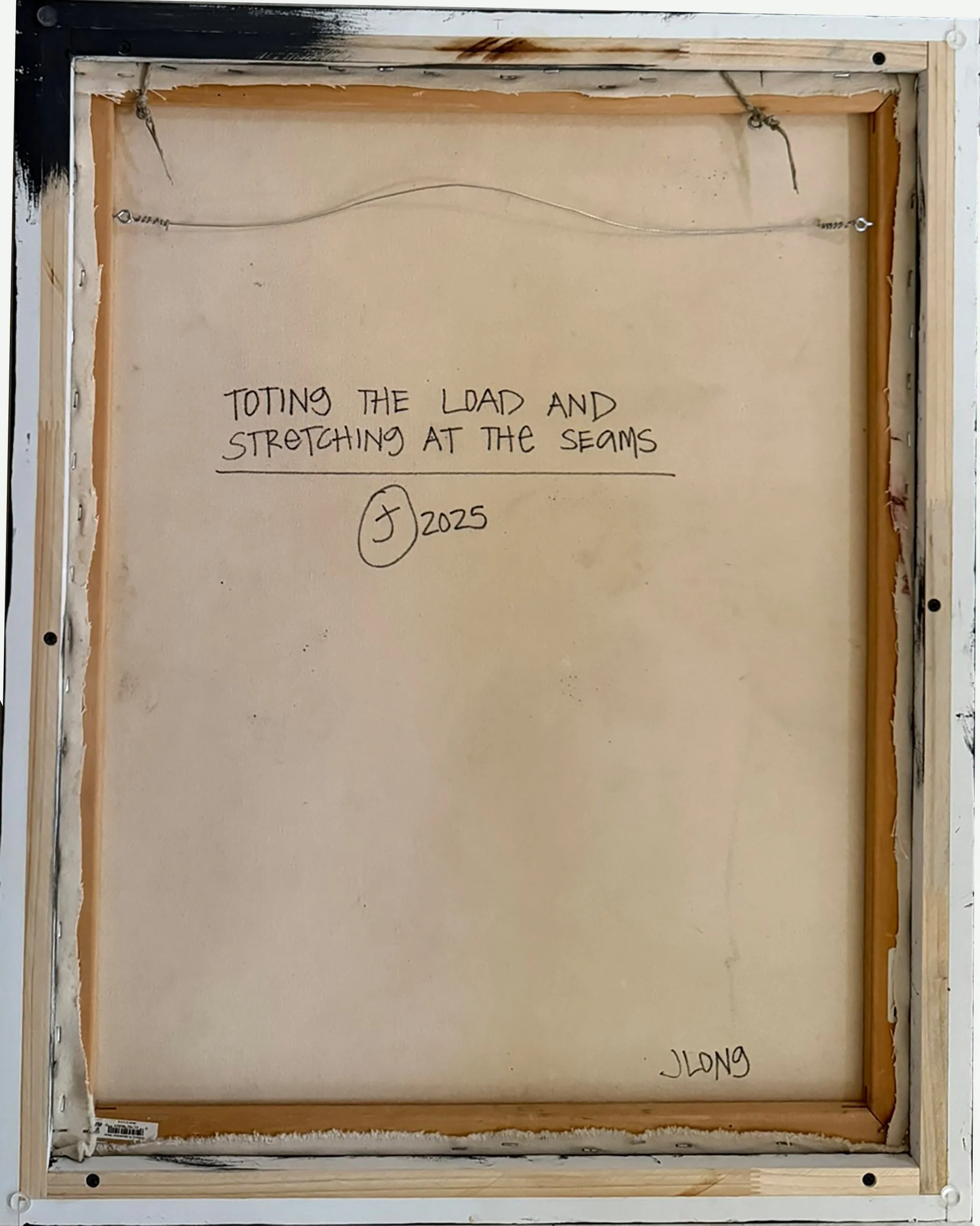 Art by Make J Long Art J Long Toting the Load Stretching at the Seams Back-.jpg