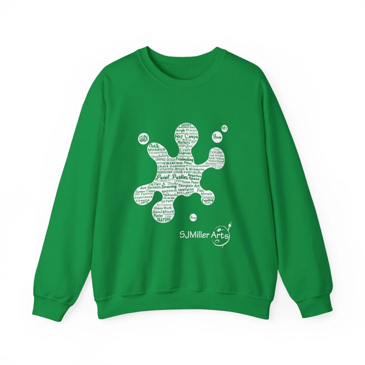 Adult SJMiller Arts Paint Splash Crewneck Sweatshirt — SJMiller Arts