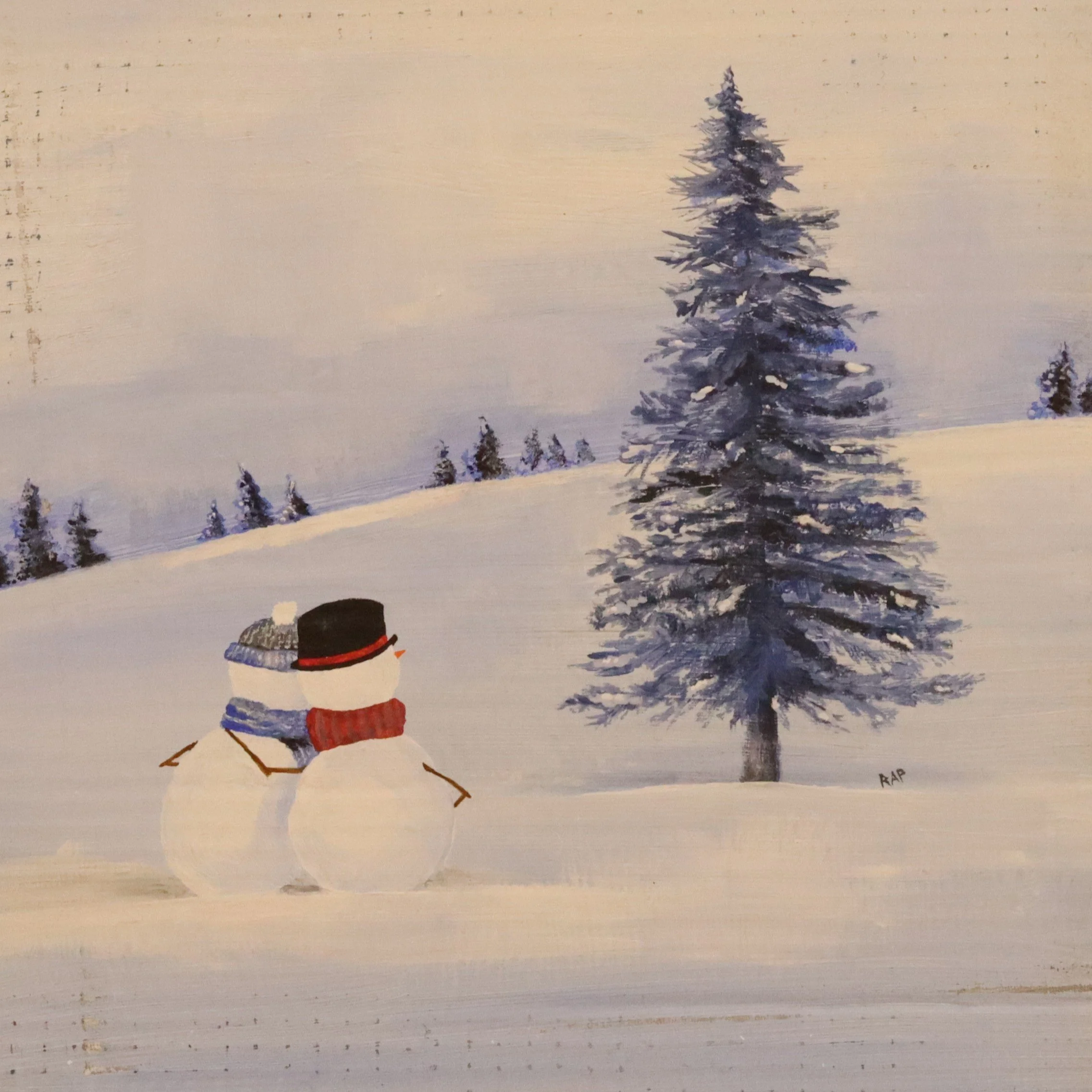 snowmen tree pp painting.JPG