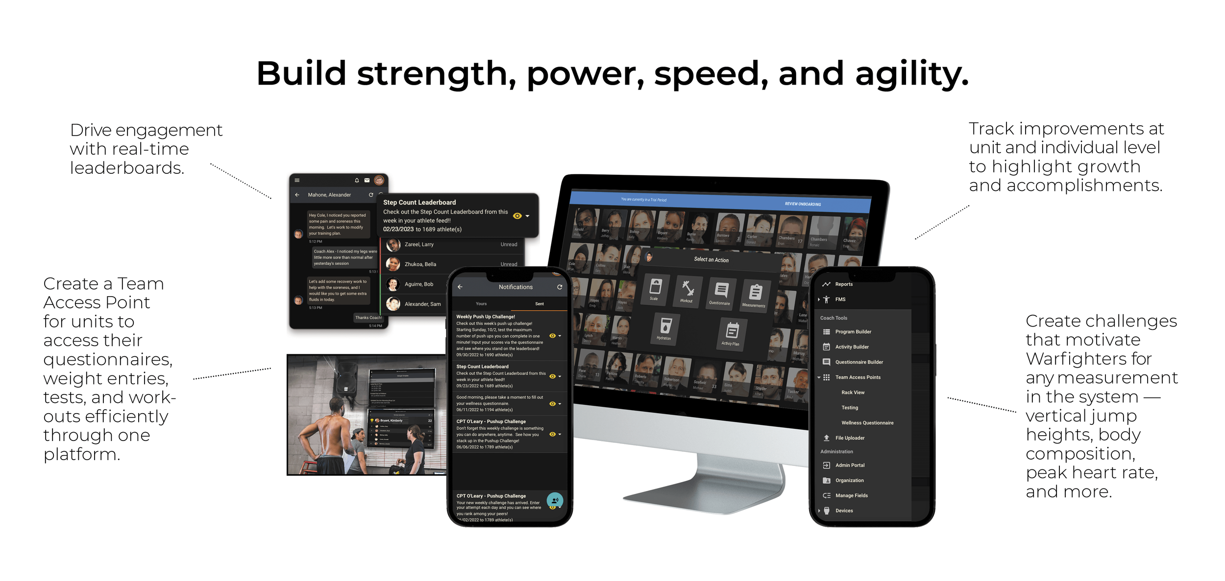 Build strength, power, speed, and agility.