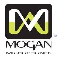 Logo of Mogan Microphones featuring a stylized 'M' design in black, white, and green with the word 'Mogan' underneath.