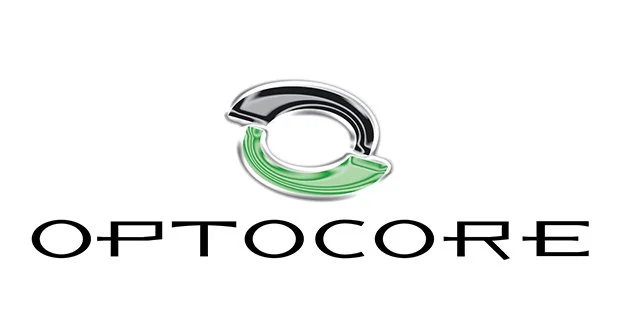 OptoCore logo with a stylized circular graphic above the company name.