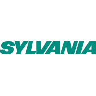 Sylvania logo in teal text on a white background.