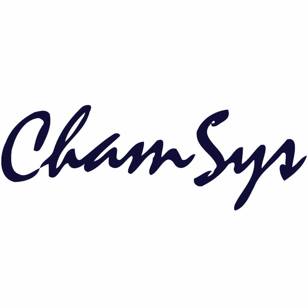 Champs logo in dark blue, cursive font on a white background