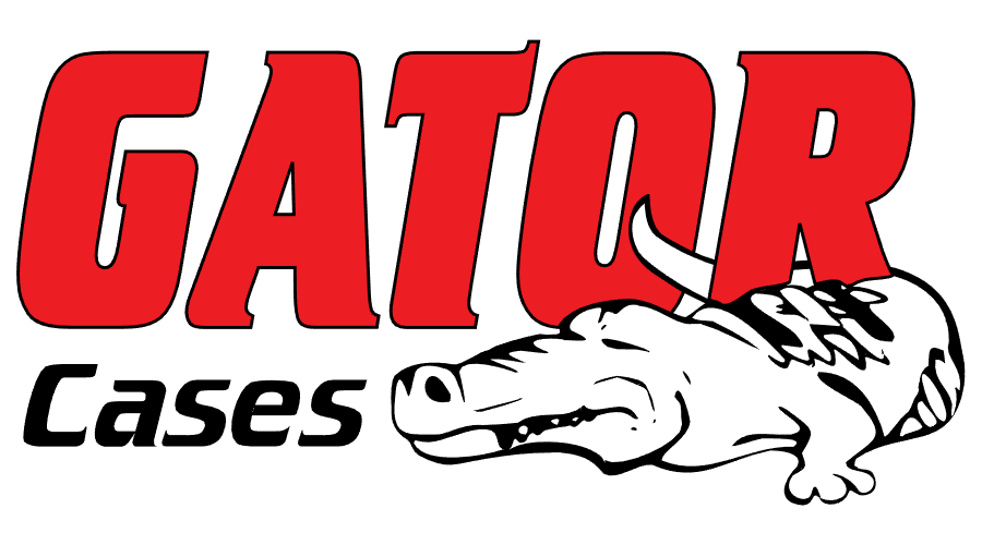 Gator Cases logo featuring a stylized alligator head and bold red and black text.