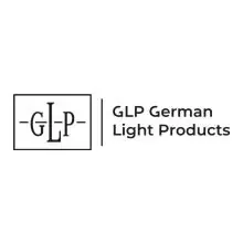 Logo for GLP German Light Products with stylized text inside a rectangular box.