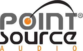 Logo for Point Source Audio with stylized text and a circular target symbol.