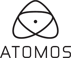 Logo with stylized atomic structure and the word ATOMOS underneath.