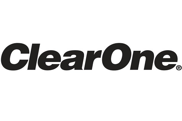 ClearOne logo in black bold font.