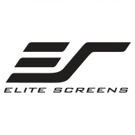 Logo of Elite Screens with stylized 'ES' and the text 'Elite Screens' beneath.