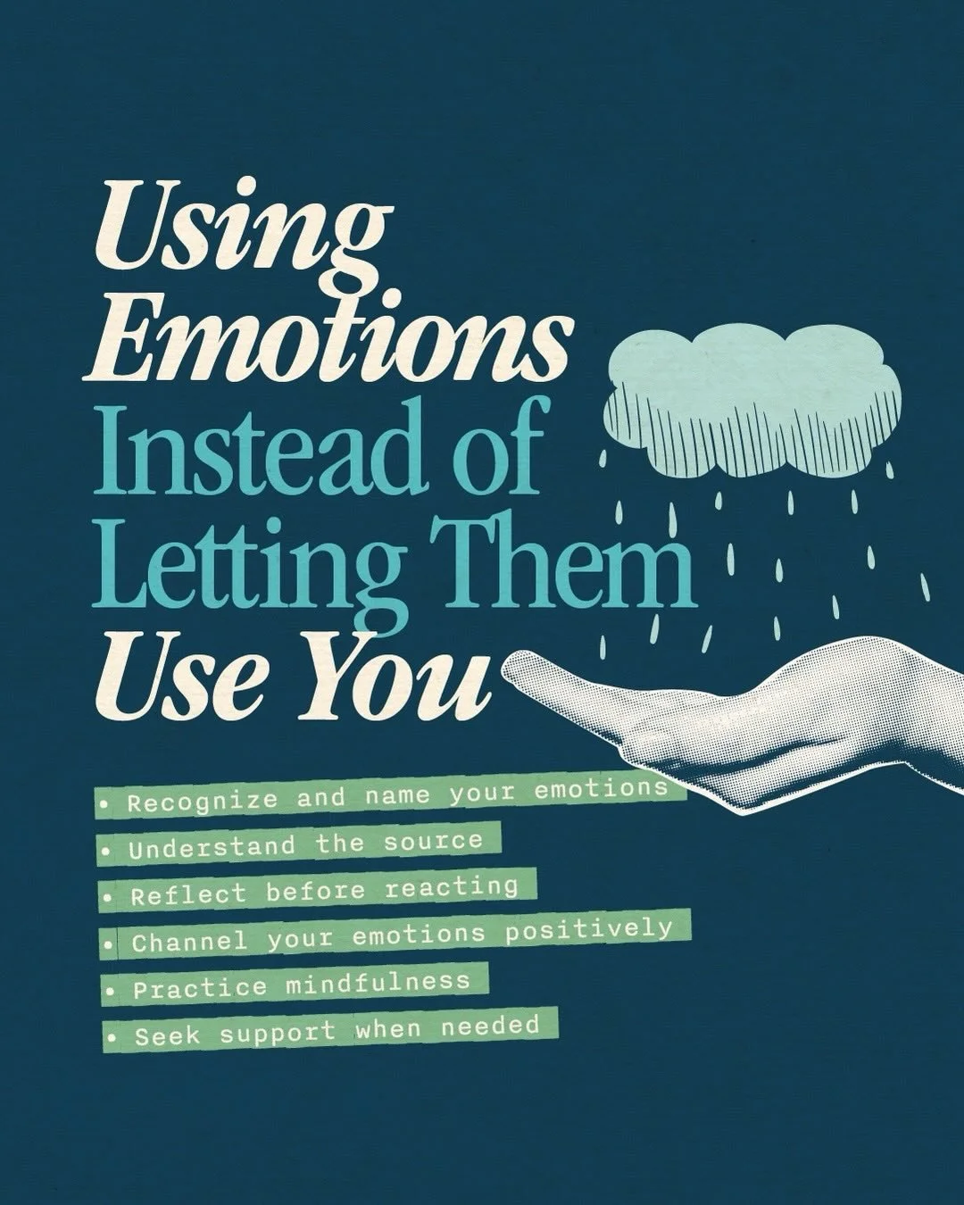 Your emotions are helpful information, but they don&rsquo;t have to be in charge! 

Here are a few grounded steps to help you pause, reflect, and move forward with clarity. 

Save this post for when emotions feel loud, and remember, support is always