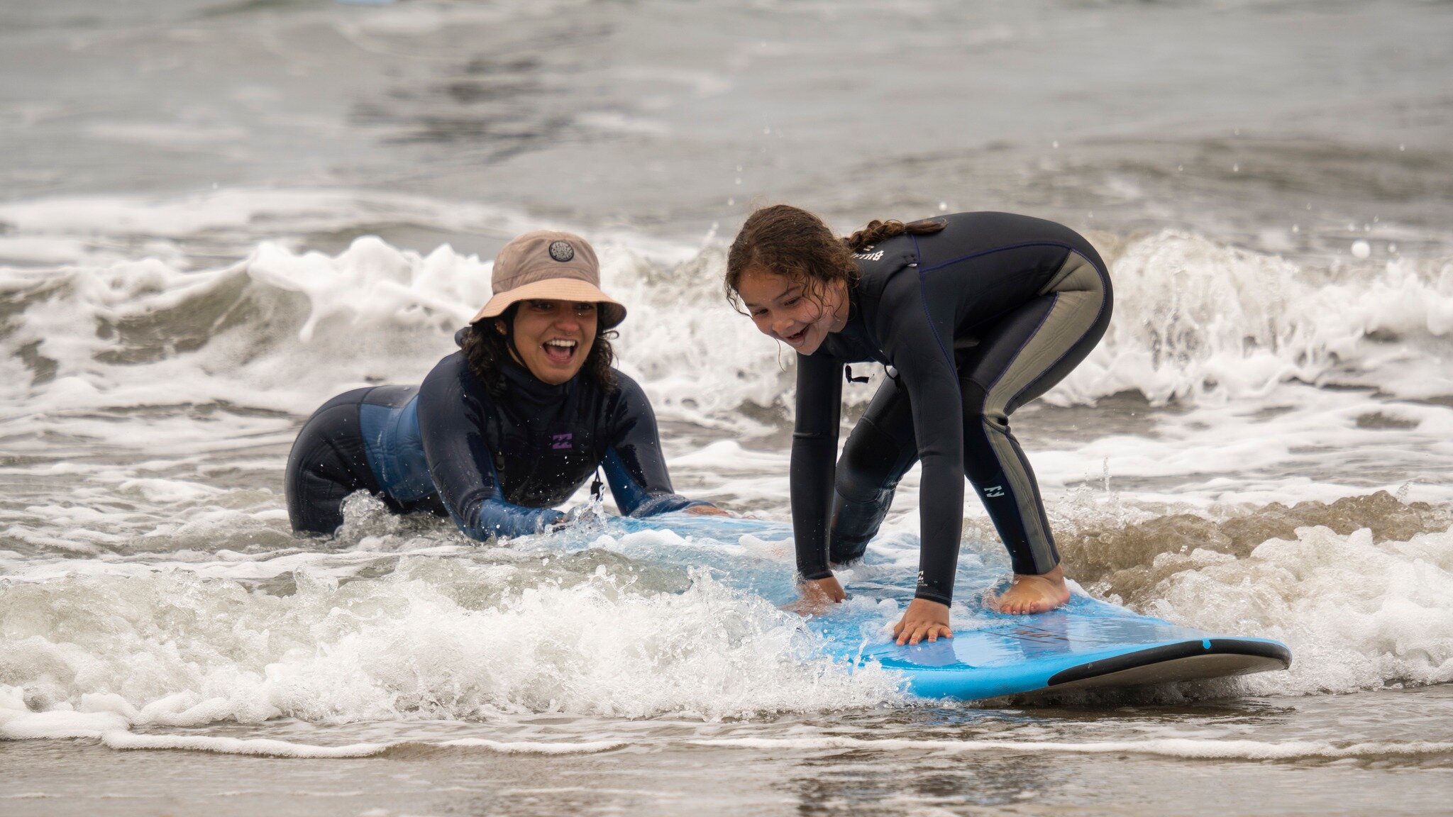Happy National Girls and Women in Sports Day! It's estimated that only 19% of the worlds' surfers identify as female. At CSP one of our pillars is to break down the social, cultural, and economic barriers that prevent youth from experiencing the tran