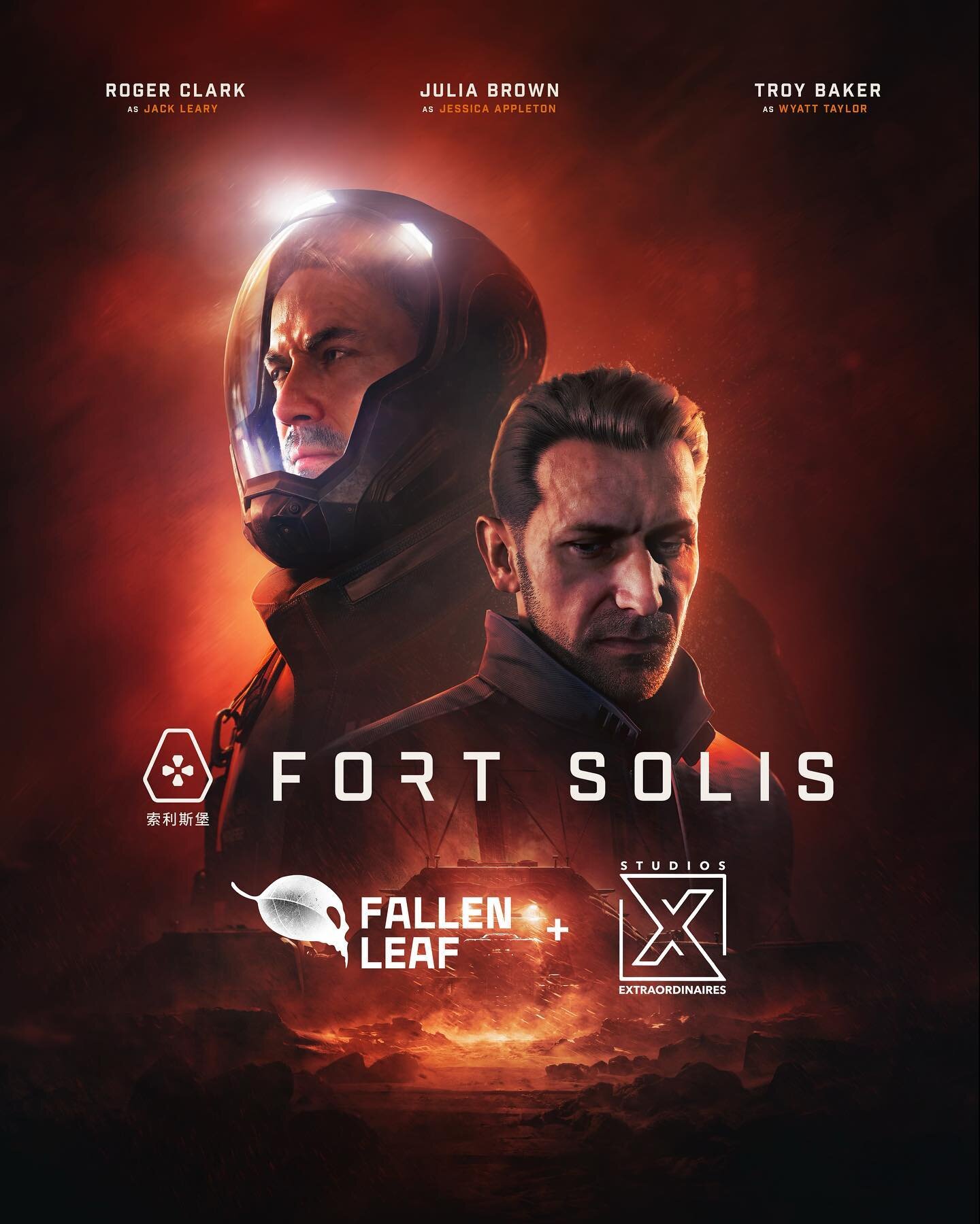 @fallenleafgames partners with @andrehedetoft &amp; @andytroedsson at @studiosextraordinaires to bring the thrilling sci-fi game FORT SOLIS starring @rollingrog @officialtroybaker @juliabrown into film and tv. Initial details here, with more to come 