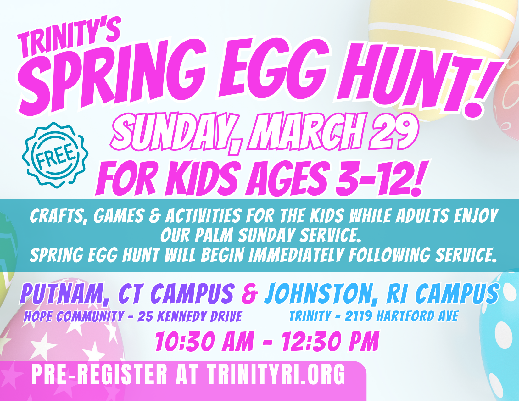 Trinity’s Spring Egg Hunt