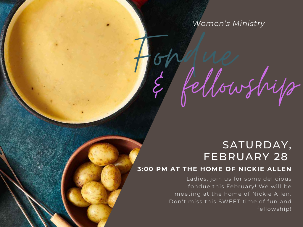 Women's Ministry Fondue & Fellowship