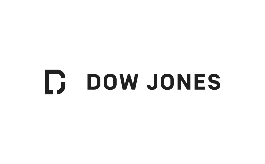 Dow Jones logo with the text 'Dow Jones' beside a stylized 'D' symbol