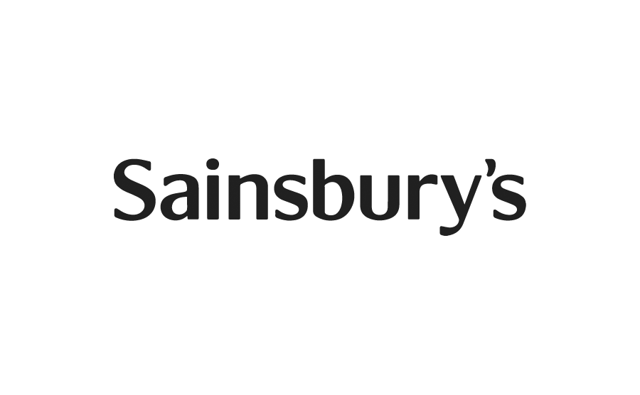 The logo of Sainsbury's supermarket chain, featuring the brand name in black lettering.