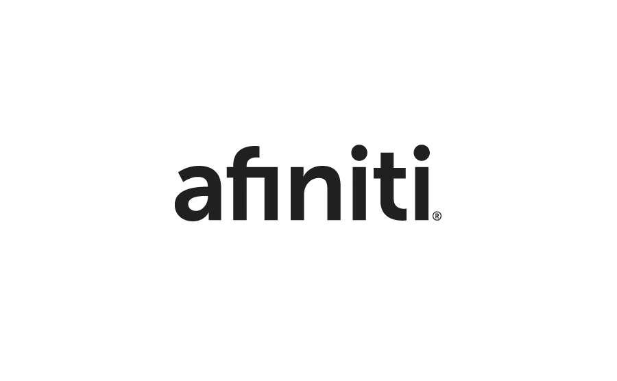 The Afiniti logo in black text on a white background.