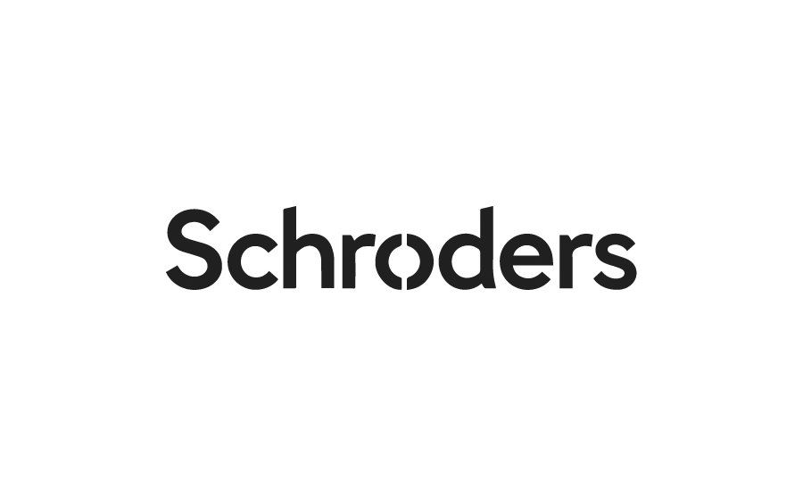 Logo of Schroders, a financial services company.