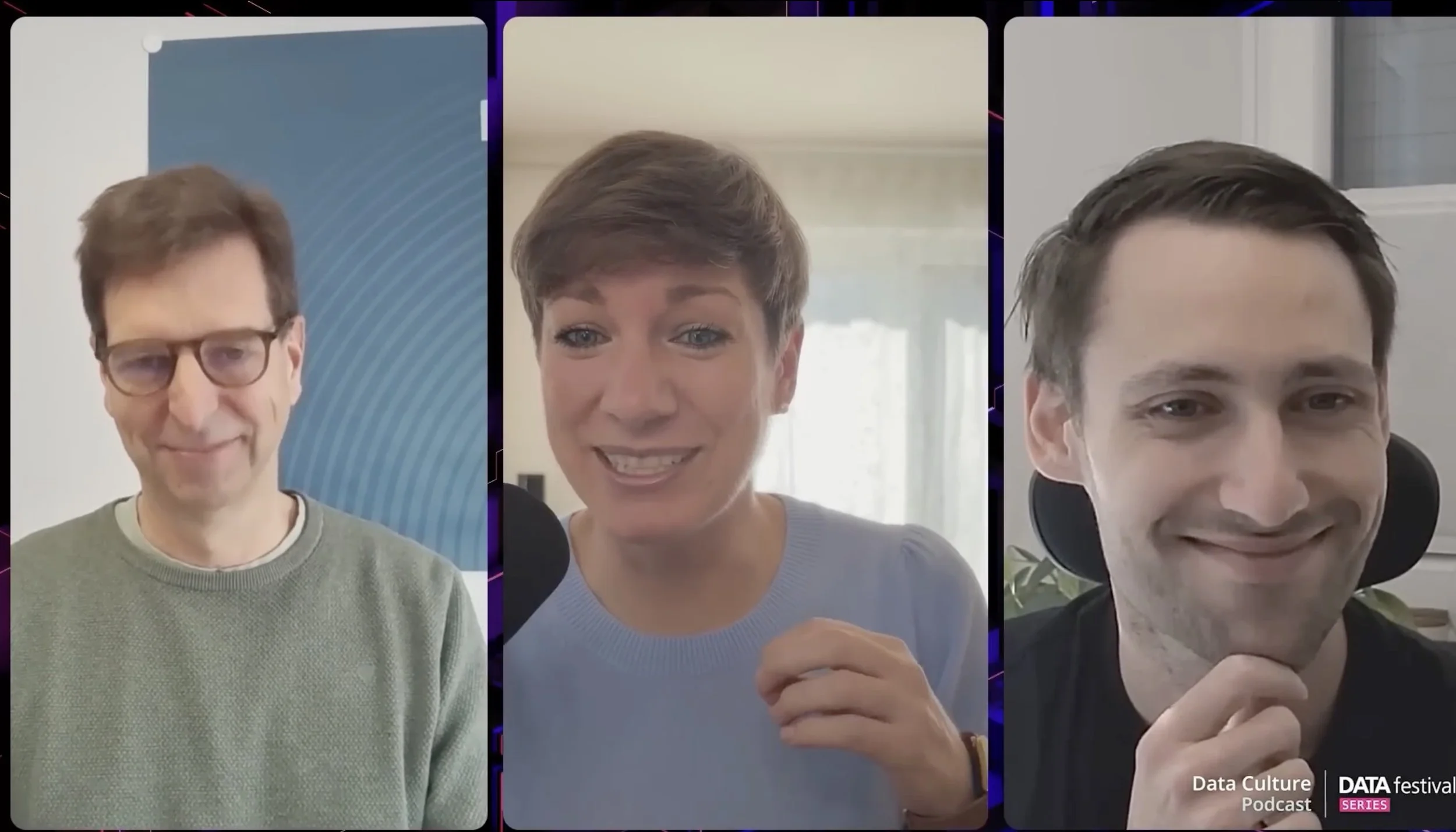 Alexandra Wander, Carsten Bange and Florain Biegelmaier in action during the data & ai culture podcast discussion about responsible ai and why it matters