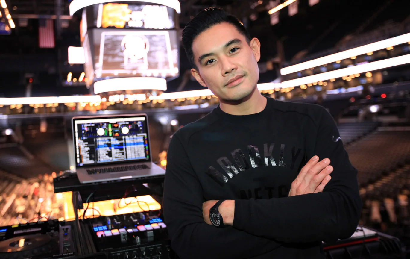 Jason Jung, official DJ for the Brooklyn Nets