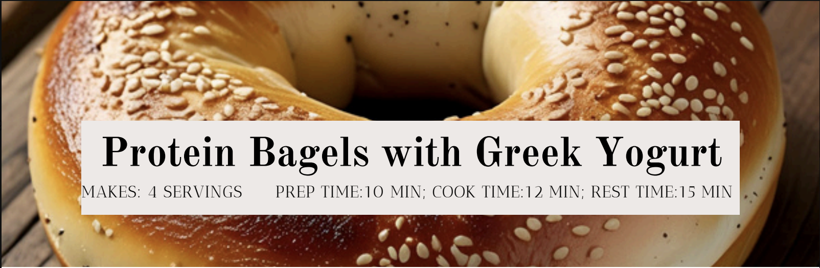 Protein Bagels with Greek Yogurt Recipe